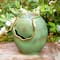 Glitzhome® 11.5" Sage Green Pot Tabletop Fountain with Pump